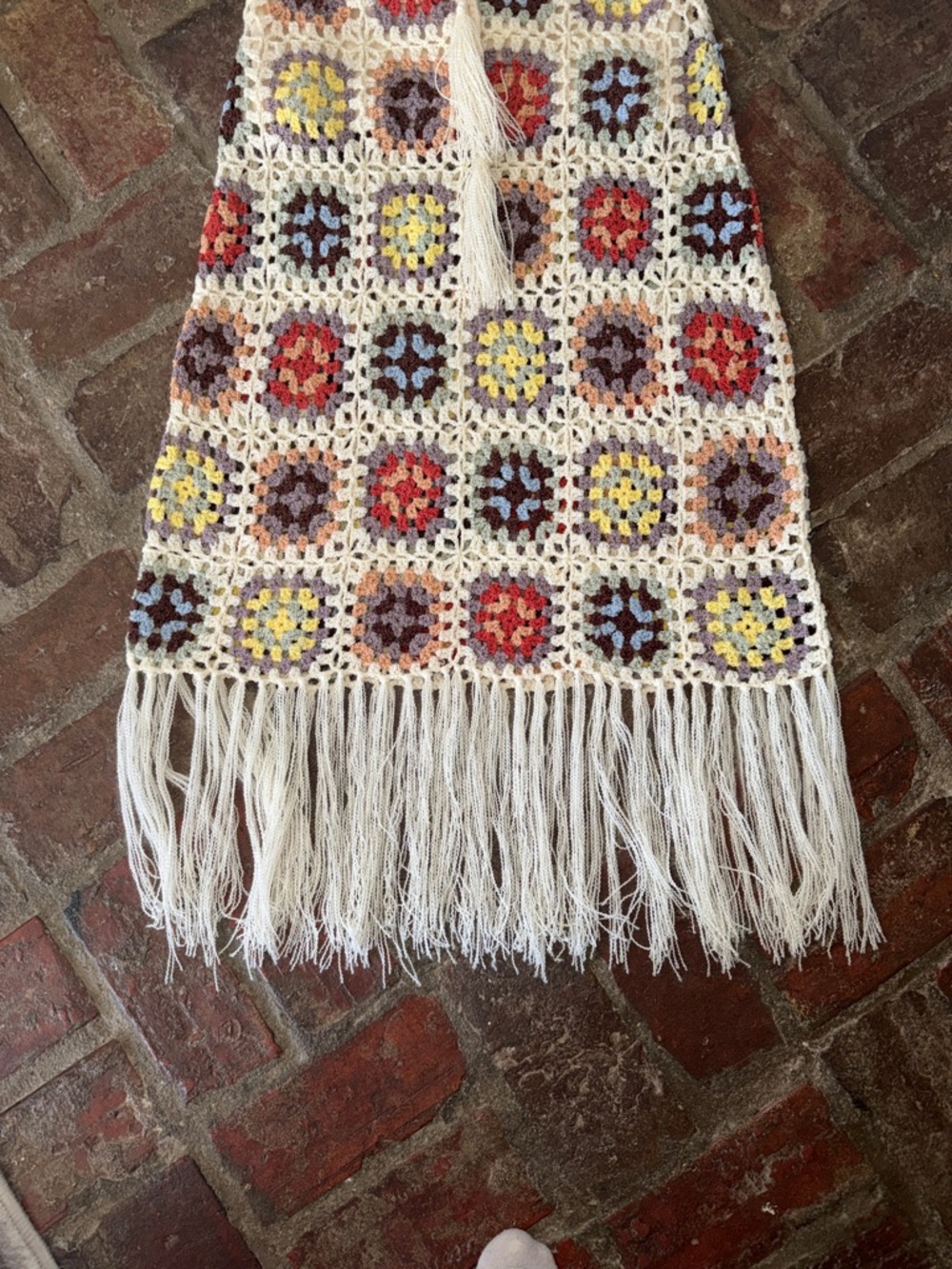 ⭐️POL Fringed Granny Square Crochet Skirt⭐️ - Picture 3 of 6
